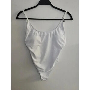 Silver Star Studded One Piece Bathing Suit‎ Medium